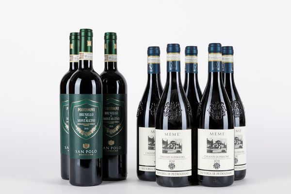 Italia : Selezione Chianti e Brunello (8 BT)  - Asta Vini e Distillati - Associazione Nazionale - Case d'Asta italiane