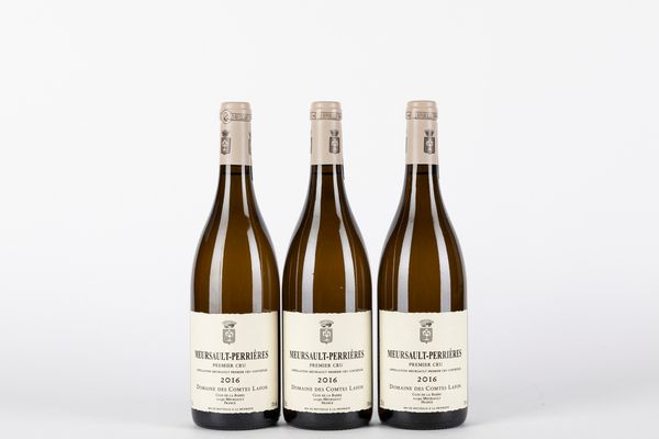 FRANCIA : Comtes Lafon Meursault Perrieres 2016 (3 BT)  - Asta Vini e Distillati - Associazione Nazionale - Case d'Asta italiane