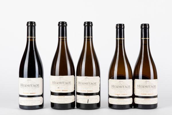 FRANCIA : Tardieu Laurent Hermitage Blanc Verticale (5 BT)  - Asta Vini e Distillati - Associazione Nazionale - Case d'Asta italiane