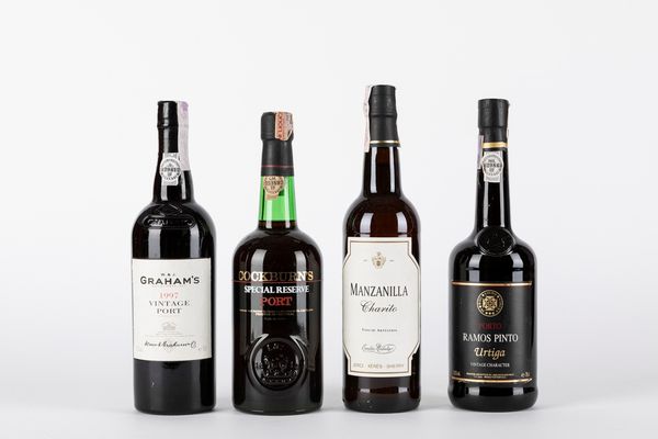 Portogallo : Selezione Porto e Manzanilla (4 T)  - Asta Vini e Distillati - Associazione Nazionale - Case d'Asta italiane