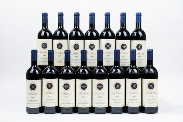 Toscana : Verticale Sassicaia 20062020 (15 BT)  - Asta Vini e Distillati - Associazione Nazionale - Case d'Asta italiane