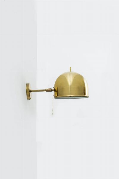 BERGBOMS BRASS : Lampada da muro mod. V75S  - Asta Design - Associazione Nazionale - Case d'Asta italiane