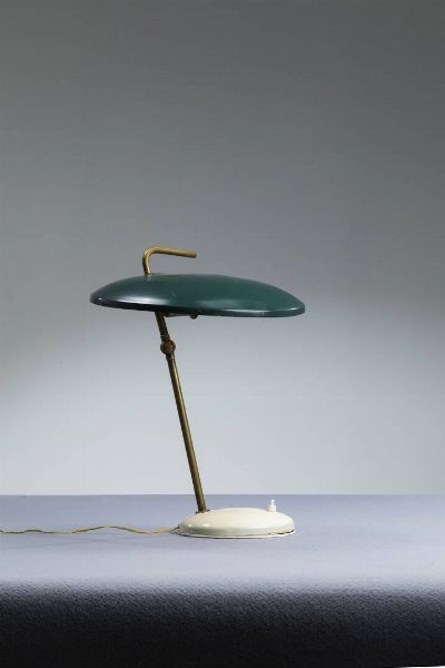 NICOLAJ DIULGHEROFF Kyustendil (Bulgaria) 1901 - 1982 Torino : Lampada da tavolo  - Asta Design - Associazione Nazionale - Case d'Asta italiane