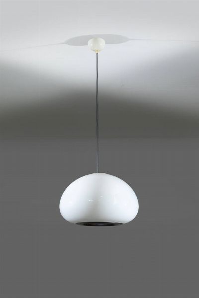 ACHILLE E PIER GIACOMO CASTIGLIONI : Lampada a sospensione Black and White  - Asta Design - Associazione Nazionale - Case d'Asta italiane