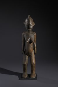 Lobi - Burkina Faso/Costa d'Avorio - Nello stile di Scultura antropomorfa femminile  legno a patina scura