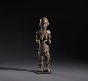 Fon - Nigeria/Benin - Nello stile di Scultura antropomorfa in legno duro a patina scura
