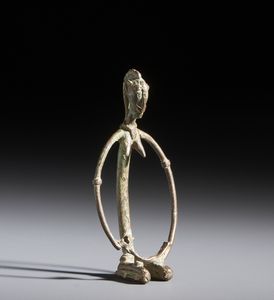 Dogon - Mali - Nello stile di Piccolo bronzo a figura di maternit stilizzata