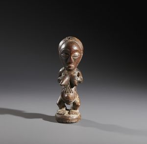 Luba - Repubblica Democratica del Congo - Nello stile di Scultura antropomorfa femminile Luba Legno a patina scura