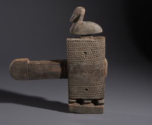 Dogon - Mali - Nello stile di Grande serratura per porta di granaio in legno e metallo