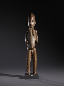 Lobi - Burkina Faso/Costa d'Avorio - Nello stile di Grande scultura antropomorfa in legno duro a patina naturale