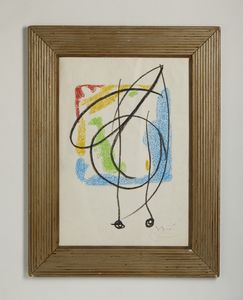 MIRO' JOAN (1893 - 1983) : SENZA TITOLO  - Asta Asta 445 | ARTE MODERNA E CONTEMPORANEA - SELECTED Online - Associazione Nazionale - Case d'Asta italiane