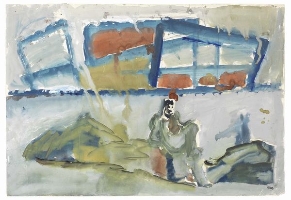 Mario Sironi : Paesaggio con figura  - Asta PARADE V - Arte Contemporanea - Associazione Nazionale - Case d'Asta italiane