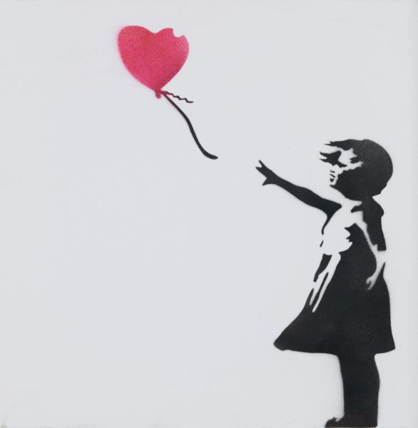 Banksy : Girl with baloon  - Asta Asta di Arte Moderna e Contemporanea - Associazione Nazionale - Case d'Asta italiane