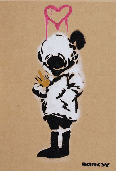 Banksy : Space Girl  - Asta Asta di Arte Moderna e Contemporanea - Associazione Nazionale - Case d'Asta italiane
