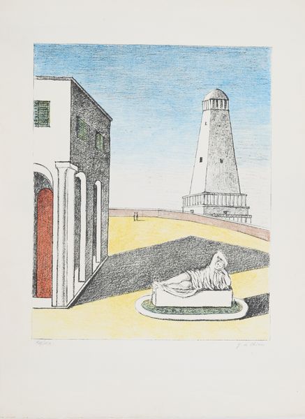 Giorgio de Chirico : Piazza D'Italia  - Asta Asta di Arte Moderna e Contemporanea - Associazione Nazionale - Case d'Asta italiane