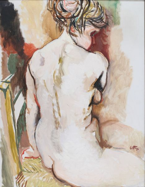 Renato Guttuso : Nudo di ragazza  - Asta Asta di Arte Moderna e Contemporanea - Associazione Nazionale - Case d'Asta italiane