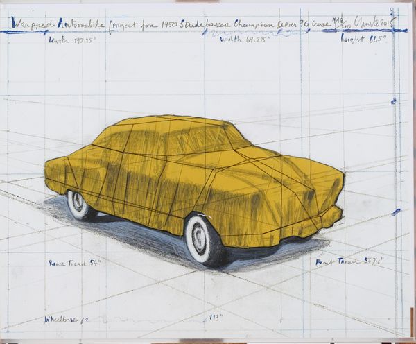 Christo : Wrapped Automobile, Project for 1950 Studebaker Champion, Series 9G Coupé  - Asta Asta di Arte Moderna e Contemporanea - Associazione Nazionale - Case d'Asta italiane