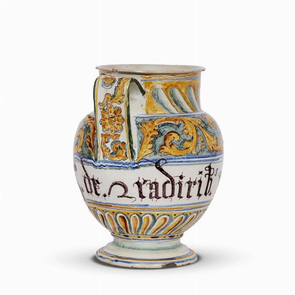 VERSATOIO, BASSANO, FINE SECOLO XVII - INZIO XVIII  - Asta UNA COLLEZIONE DI VASI DA FARMACIA IN MAIOLICA - Associazione Nazionale - Case d'Asta italiane