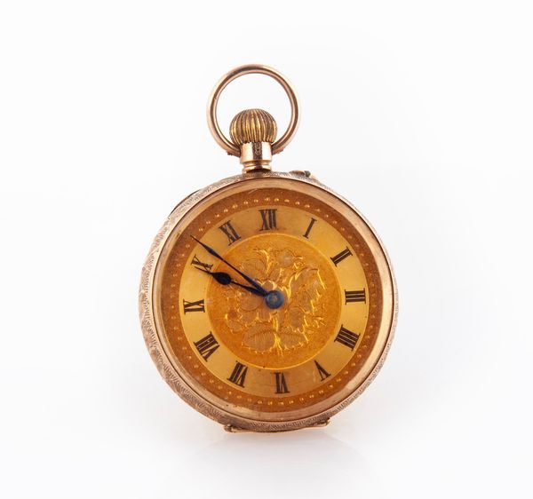 Anonimo svizzero - Orologio da tasca da donna remontoir con cassa inglese in oro 375/000  - Asta Orologi da Polso da Tasca e da Tavolo - Associazione Nazionale - Case d'Asta italiane