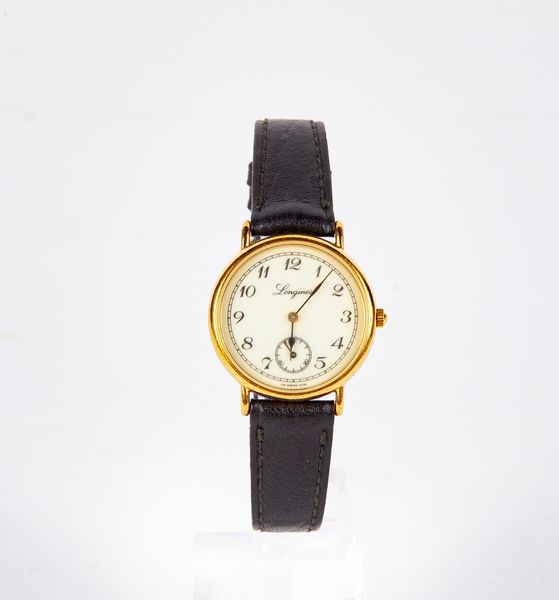 Longines Charleston 5236.176 - Orologio da polso al quarzo da donna in acciaio e metallo placcato in oro giallo con secondimetro ad ore 6  - Asta Orologi da Polso da Tasca e da Tavolo - Associazione Nazionale - Case d'Asta italiane