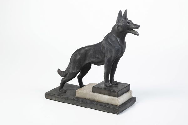 Fonditore del XX secolo Cane  - Asta Scultura XIX-XX secolo - Associazione Nazionale - Case d'Asta italiane