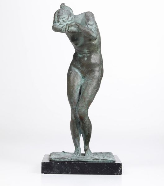 Franco Bargiggia : Nudo femminile  - Asta Scultura XIX-XX secolo - Associazione Nazionale - Case d'Asta italiane