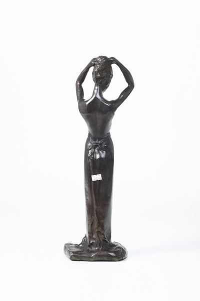 Da modello di Paolo Troubetzkoy (Intra 1864 - Pallanza 1938) L'adolescente  - Asta Scultura XIX-XX secolo - Associazione Nazionale - Case d'Asta italiane