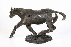 Fonditore del XX secolo Cavallo  - Asta Scultura XIX-XX secolo - Associazione Nazionale - Case d'Asta italiane