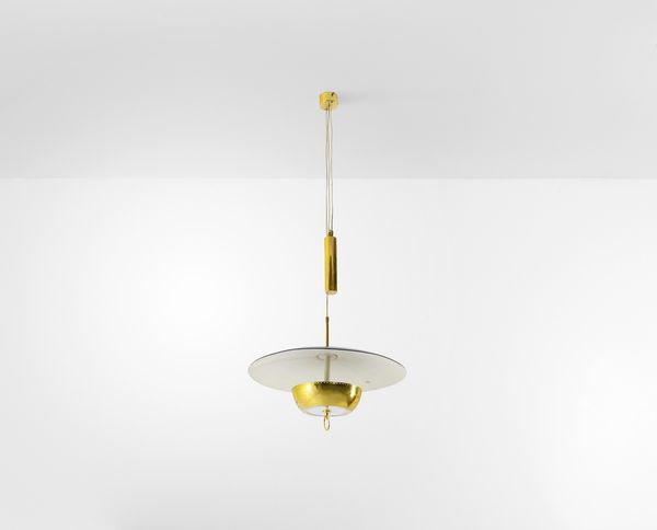 GAETANO SCOLARI : Lampada a sospensione mod. 1244  - Asta Design 200 - Associazione Nazionale - Case d'Asta italiane