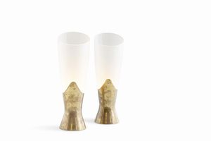 MAX INGRAND : Due lampade da tavolo  - Asta Design 200 - Associazione Nazionale - Case d'Asta italiane