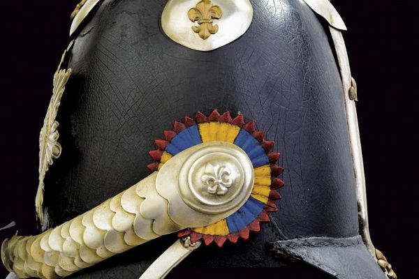 Rarissimo elmo per il corpo di guardia, epoca Carlo III  - Asta Rare Armi Antiche e Armature da Tutto il Mondo - Associazione Nazionale - Case d'Asta italiane