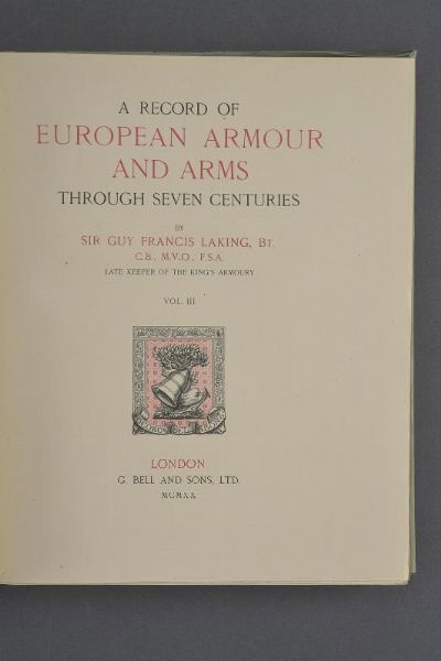 Laking, Sir Guy Francis  - Asta Rare Armi Antiche e Armature da Tutto il Mondo - Associazione Nazionale - Case d'Asta italiane