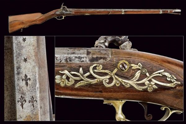 Fucile alla micheletta ridotto a luminello  - Asta Rare Armi Antiche e Armature da Tutto il Mondo - Associazione Nazionale - Case d'Asta italiane