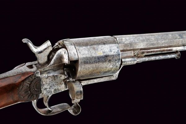 Raro fucile revolver a percussione centrale firmato F. De Luca  - Asta Rare Armi Antiche e Armature da Tutto il Mondo - Associazione Nazionale - Case d'Asta italiane