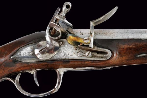 Pistola a pietra focaia da gendarmeria  - Asta Rare Armi Antiche e Armature da Tutto il Mondo - Associazione Nazionale - Case d'Asta italiane