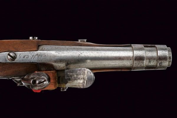 Pistola a pietra focaia da gendarmeria mod. AN 9  - Asta Rare Armi Antiche e Armature da Tutto il Mondo - Associazione Nazionale - Case d'Asta italiane