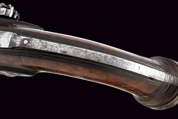Bella pistola alla micheletta ridotta a luminello, da ufficiale  - Asta Rare Armi Antiche e Armature da Tutto il Mondo - Associazione Nazionale - Case d'Asta italiane