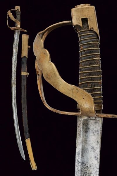 Rara sciabola da truppa dei cacciatori a cavallo, Mod. 1790  - Asta Rare Armi Antiche e Armature da Tutto il Mondo - Associazione Nazionale - Case d'Asta italiane