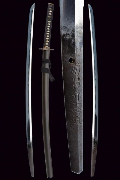 Katana in koshirae, Mei: Tanba no Kami Yoshimichi  - Asta Rare Armi Antiche e Armature da Tutto il Mondo - Associazione Nazionale - Case d'Asta italiane