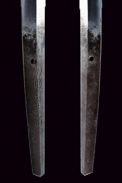 Katana in koshirae, Mei: Tanba no Kami Yoshimichi  - Asta Rare Armi Antiche e Armature da Tutto il Mondo - Associazione Nazionale - Case d'Asta italiane