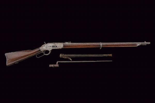 Prototype Winchester Spanish Model 1873 Lever Action Musket con baionetta  - Asta Rare Armi Antiche e Armature da Tutto il Mondo - Associazione Nazionale - Case d'Asta italiane