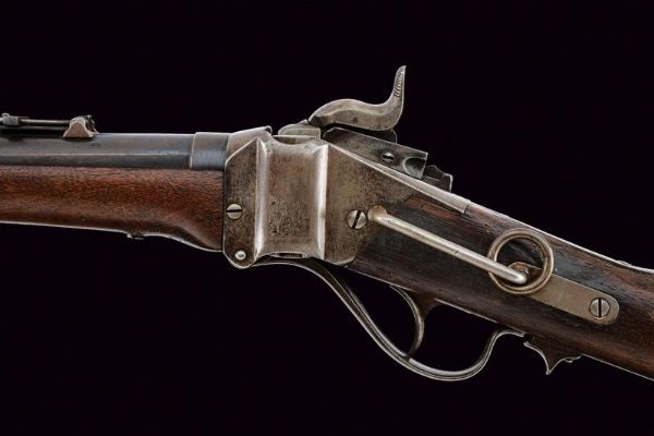 Carabina Sharps New Model 1865 convertita a cartuccia metallica  - Asta Rare Armi Antiche e Armature da Tutto il Mondo - Associazione Nazionale - Case d'Asta italiane
