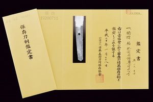 Wakizashi in shirasaya, mei: Hizen kuni ju Mustu no Kami Tadayoshi  - Asta Rare Armi Antiche e Armature da Tutto il Mondo - Associazione Nazionale - Case d'Asta italiane