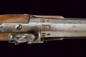 Pistola a luminello da ufficiale  - Asta Rare Armi Antiche e Armature da Tutto il Mondo - Associazione Nazionale - Case d'Asta italiane