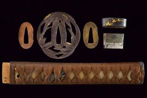 Wakizashi in koshirae  - Asta Rare Armi Antiche e Armature da Tutto il Mondo - Associazione Nazionale - Case d'Asta italiane