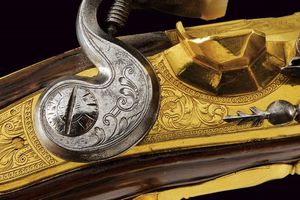 Raro paio di pistole a pietra focaia di Daniel Thiermay appartenute al Duca di Wurttemberg  - Asta Rare Armi Antiche e Armature da Tutto il Mondo - Associazione Nazionale - Case d'Asta italiane