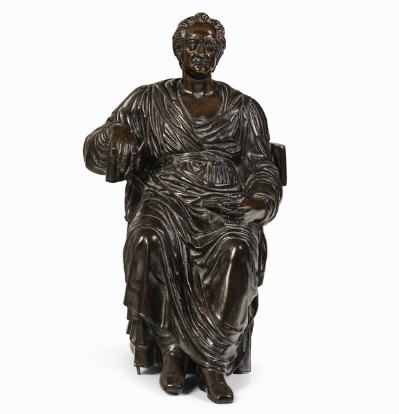 Modello di Pompeo Marchesi (Saltrio 1789- Milano 1858) Goethe  - Asta Sculture del XIX e XX secolo - Associazione Nazionale - Case d'Asta italiane