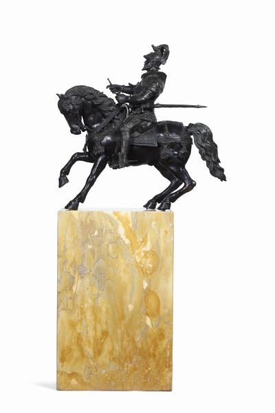 Fonditore del XIX secolo Carlo V a cavallo  - Asta Sculture del XIX e XX secolo - Associazione Nazionale - Case d'Asta italiane