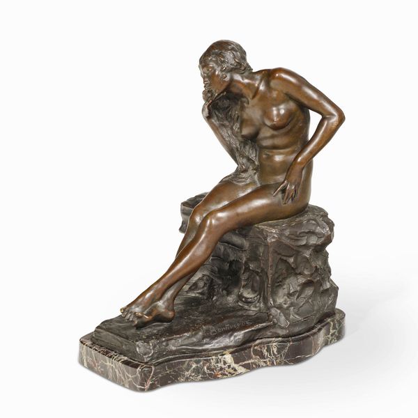 Vincenzo Bentivegna : Figura femminile  - Asta Sculture del XIX e XX secolo - Associazione Nazionale - Case d'Asta italiane