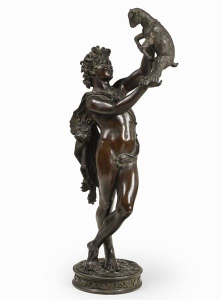 Fonderia Sommer, Napoli XIX-XX secolo Fauno con capretto  - Asta Sculture del XIX e XX secolo - Associazione Nazionale - Case d'Asta italiane